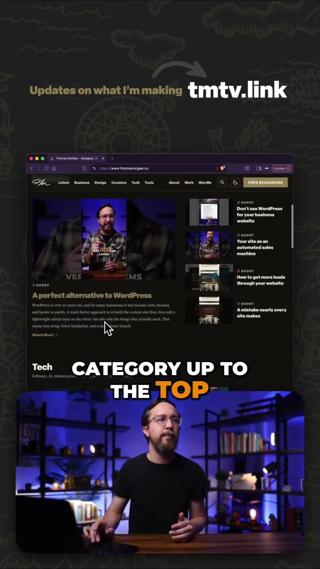 A nifty way to showcase shortform video content