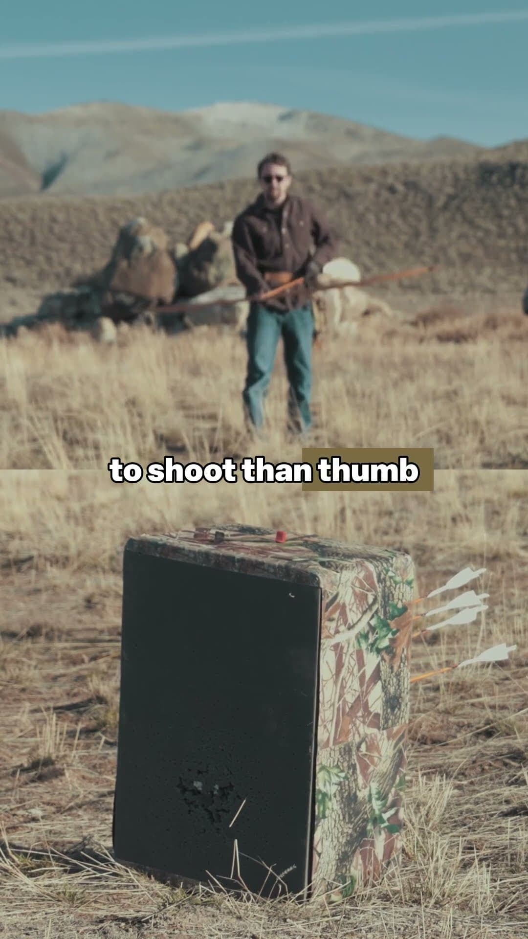 English Longbow: The Archer and Target in One View