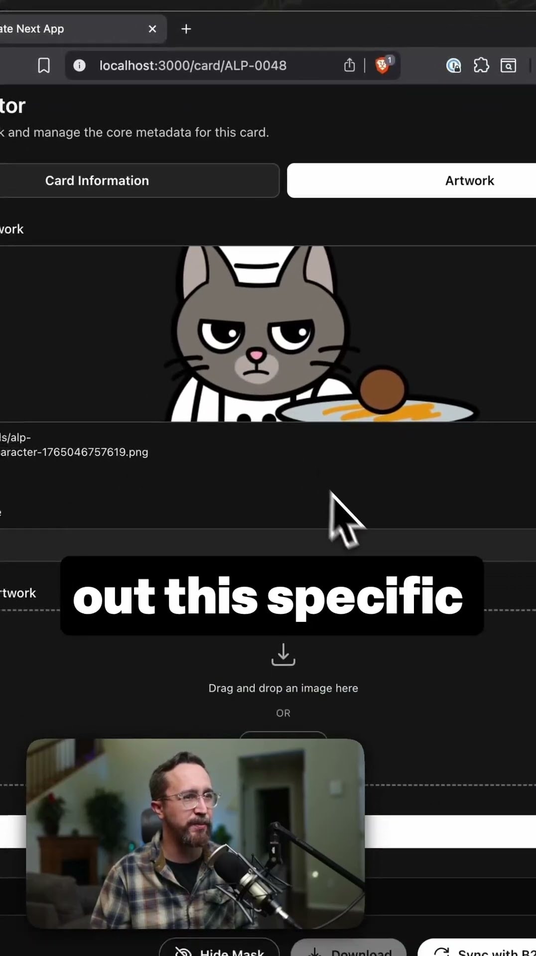 Creating a TCG card with a custom web app
