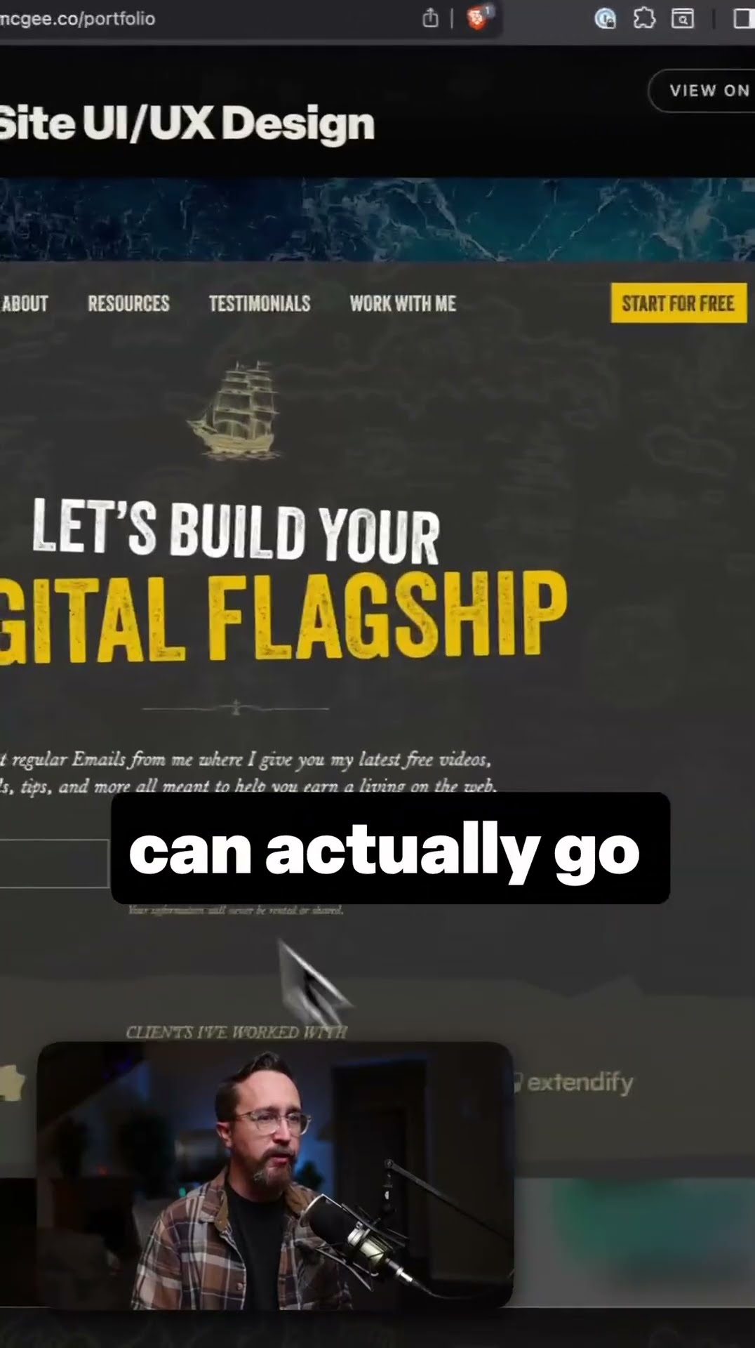 Using Dribbble’s API to work a portfolio into a “link in bio” site
