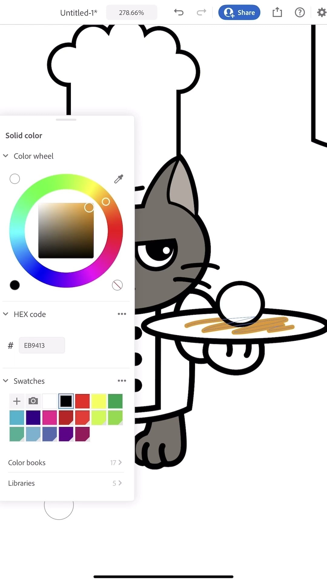 Timelapse of TCG character drawing from beginning to end