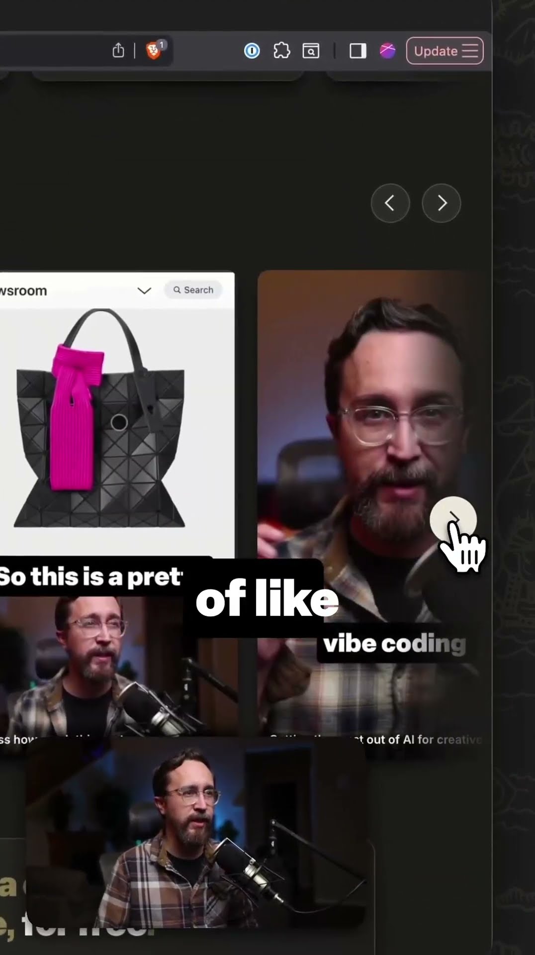 A different approach to a “link in bio” page