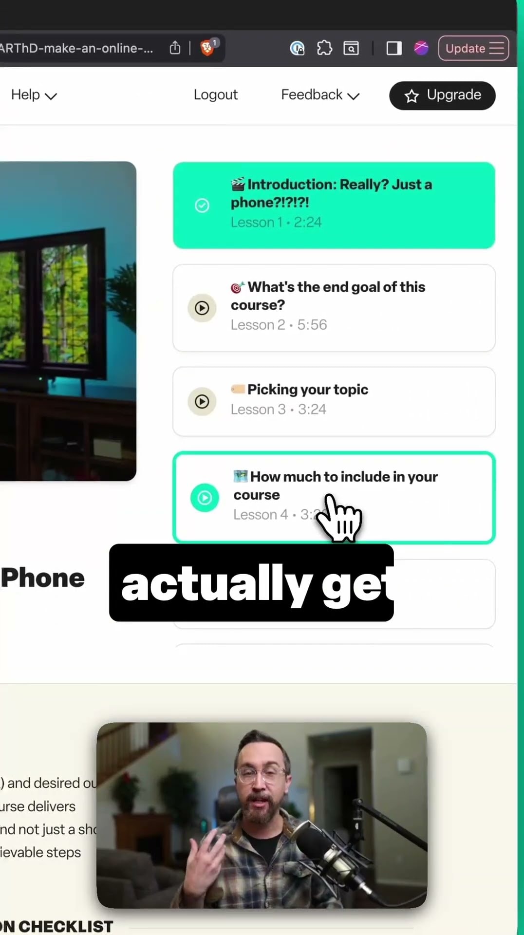A simple alternative to quizzes for online courses