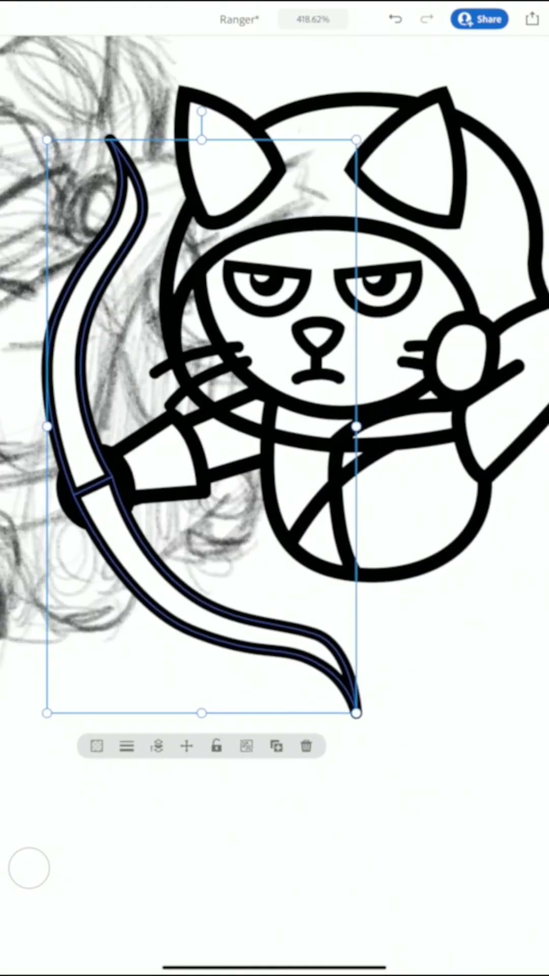 The illustration of Ranger, a TCG character