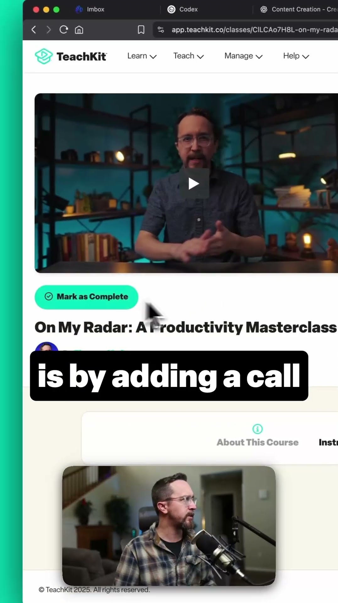 Using an online course to build your business